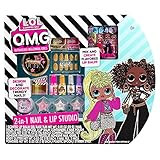 L.O.L. Surprise! O.M.G. 2-in-1 Lip & Nail Studio by Horizon Group USA, Double Feature Series, DIY Be | Amazon (US)