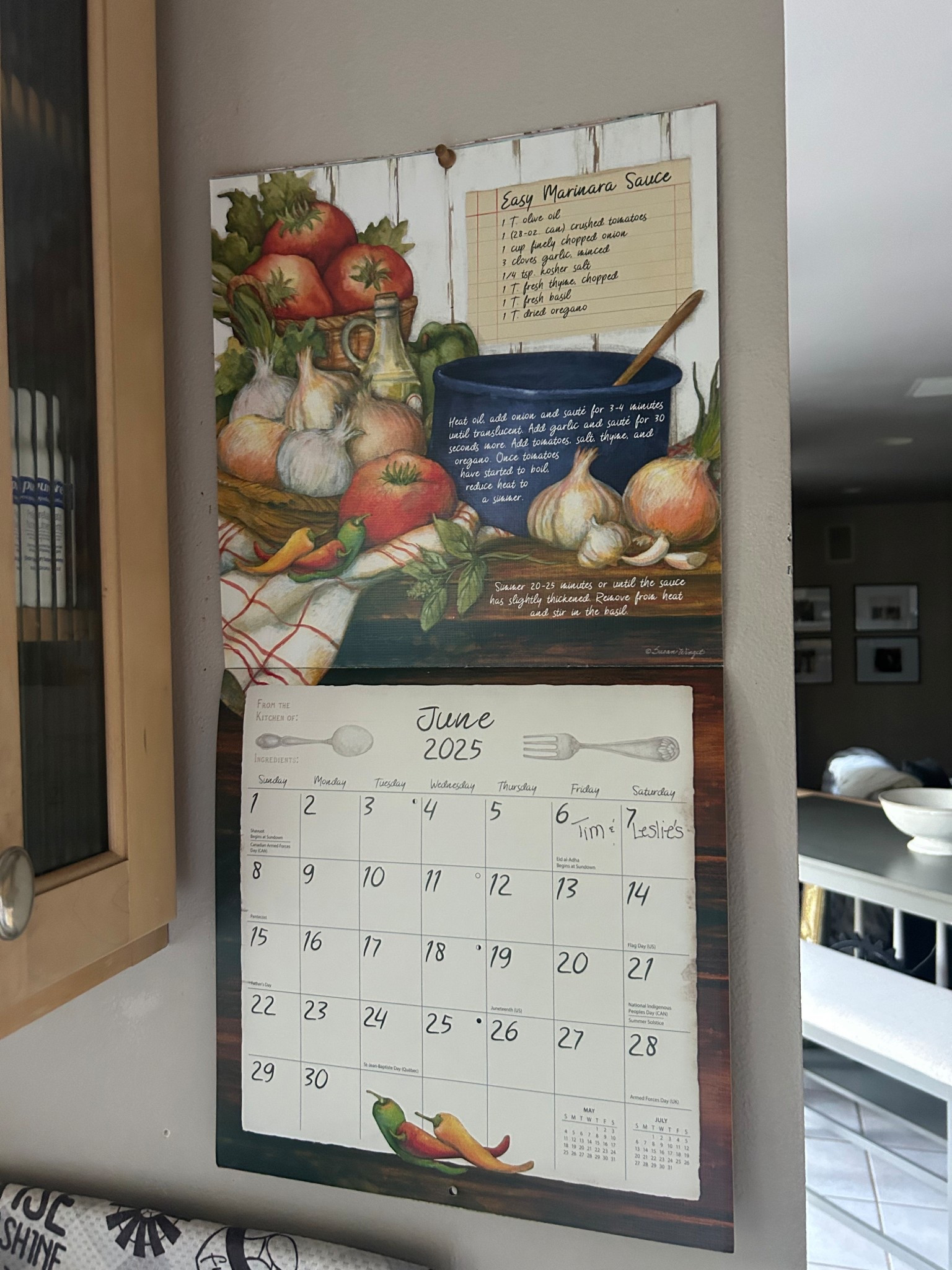My Susan Winget calendar. She has different types of wholesome calendars different varieties. Some biblical some work recipes and the artwork is beautiful! 

#LTKFamily #LTKHome #LTKSeasonal