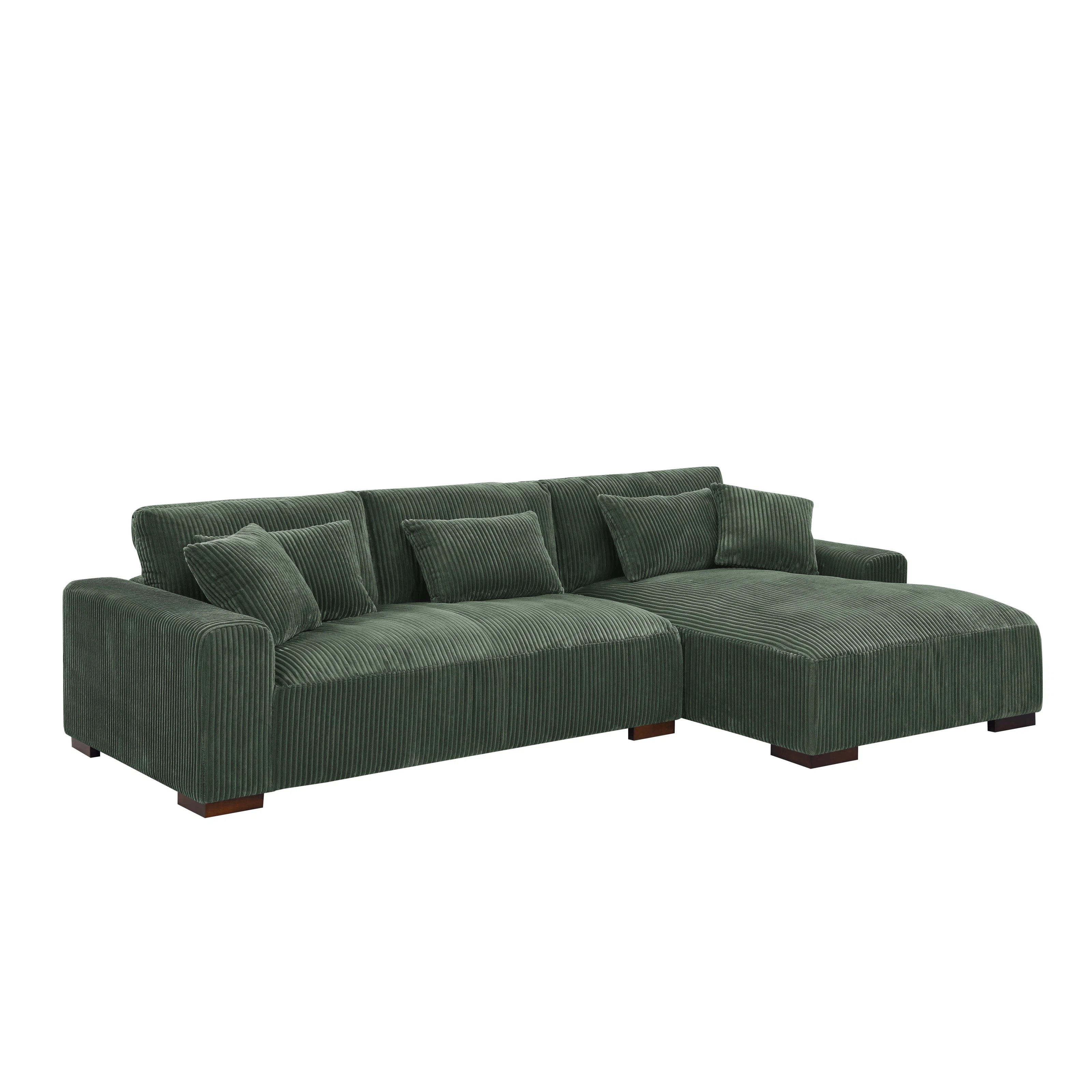 Wade Logan® Asyiah 114.5" Wide Microfiber Right Hand Facing Sofa & Chaise & Reviews | Wayfair | Wayfair North America