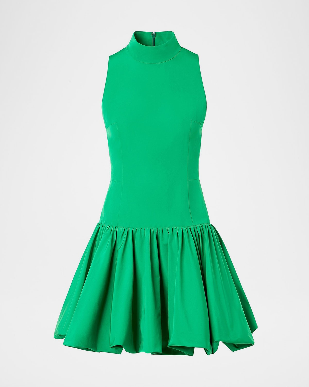Mock-Neck Sleeveless Mini Bubble Dress | Neiman Marcus