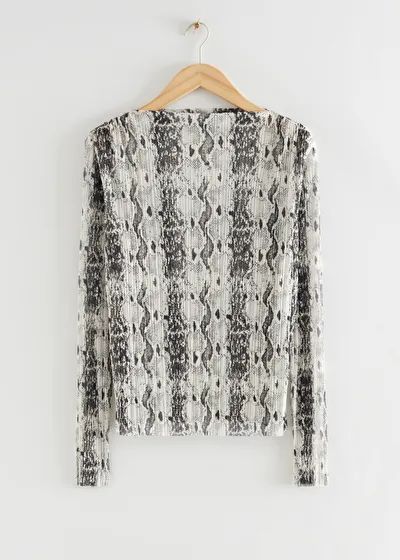 Printed Plissé Pleated Top | & Other Stories (EU + UK)