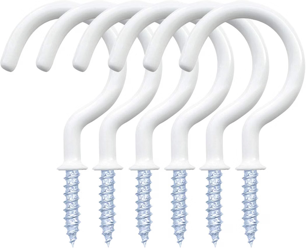 yuntop 12 Pack Vinyl Coated Ceiling Hooks,Screw-in Mug Hooks | Amazon (US)
