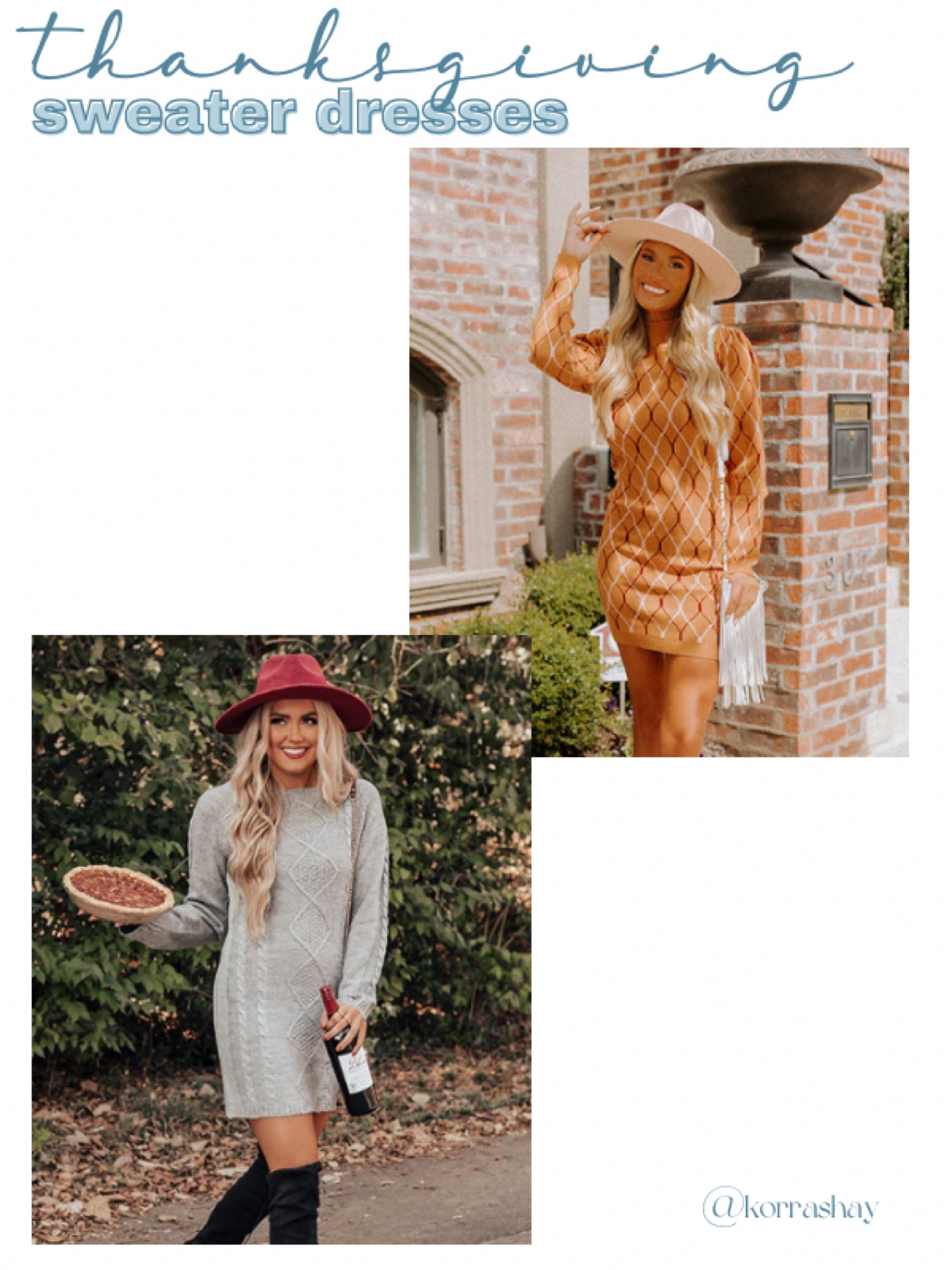 Thanksgiving sweater dresses! Cute and comfy sweater dresses for thanksgiving outfits

#LTKHoliday #LTKSeasonal #LTKstyletip