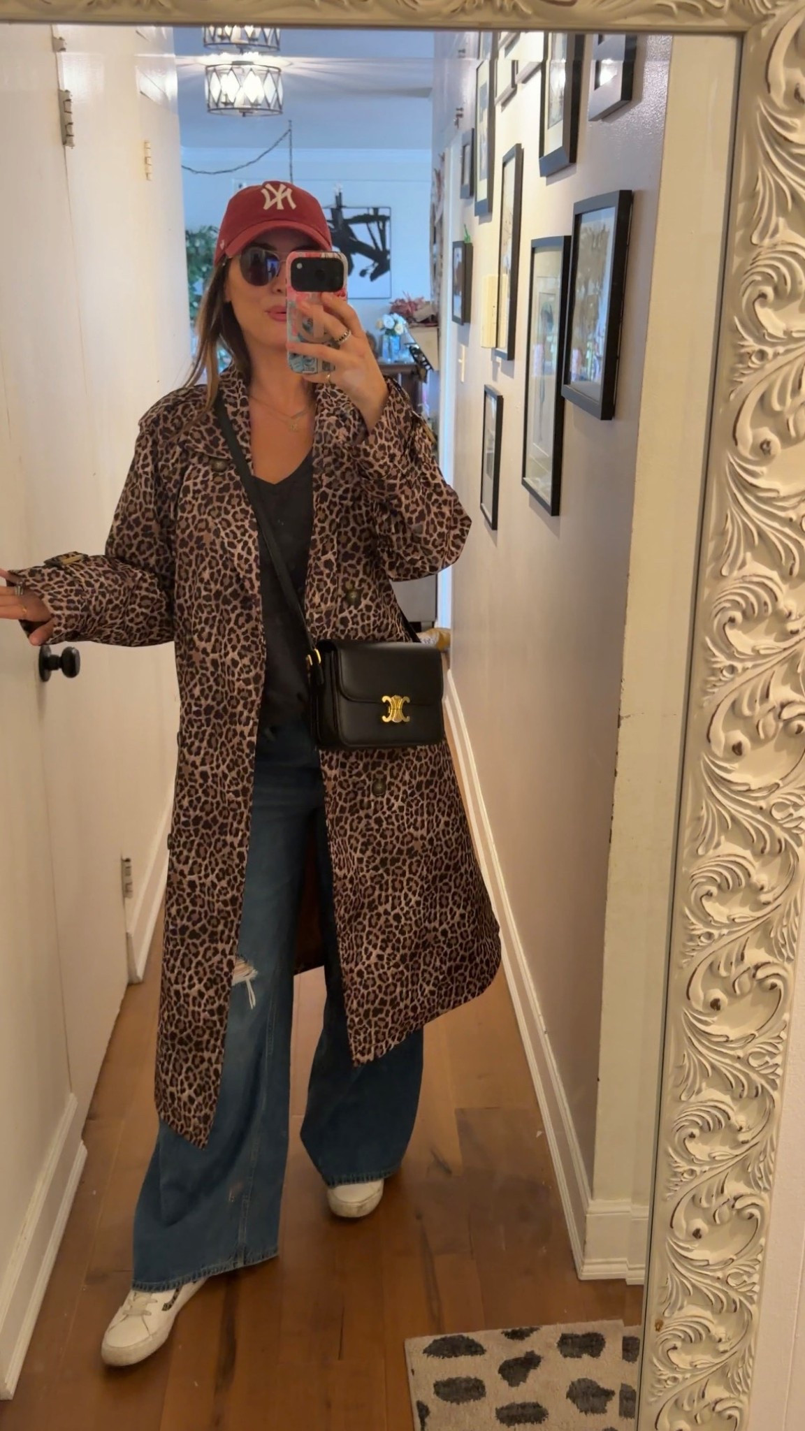 I will be wearing this entire outfit on repeat all spring. Spring outfit inspo for my size 8/10 ladies. Casual outfit inspo. Favorite wide leg jeans, leopard trench coat and beauty makeup details linked. Jeans tts. 

Gap jeans, spring outfit inspo, mom outfit 


#LTKSaleAlert #LTKmomlife #LTKootd