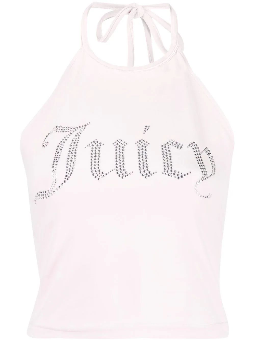 Juicy Couture rhinestone-embellished Velvet Top - Farfetch | Farfetch Global