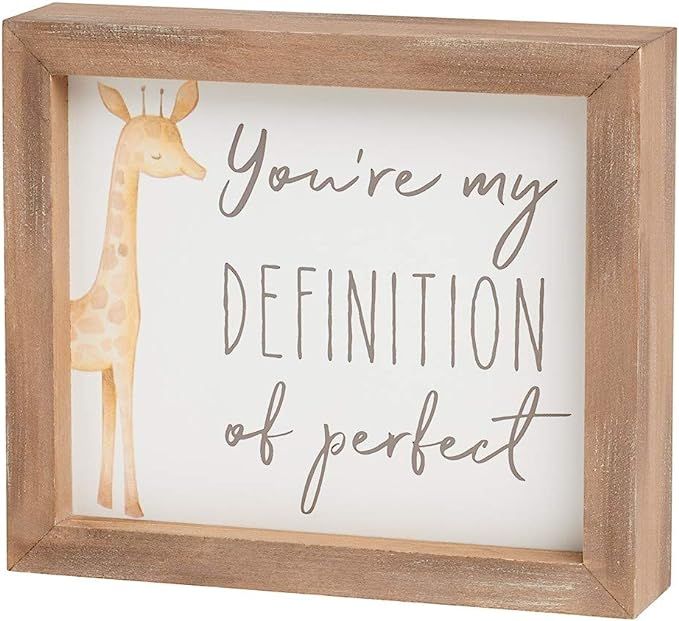 Wood Framed Box Sign for Kids Decor (Perfect) | Amazon (US)