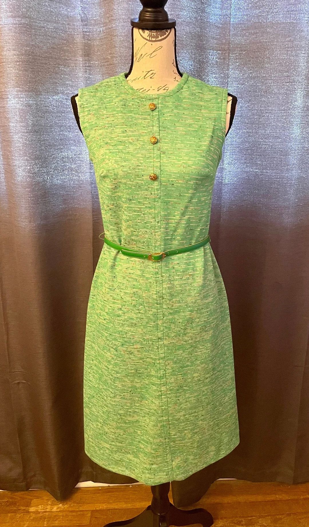 Vintage 1960s Green Knit Sheath Dress With Matching Jacket - Etsy | Etsy (US)