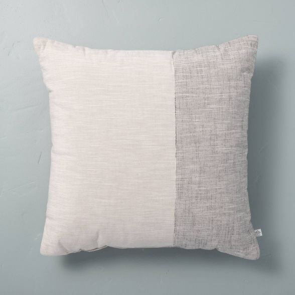 Textured Colorblock Throw Pillow - Hearth & Hand™ with Magnolia | Target