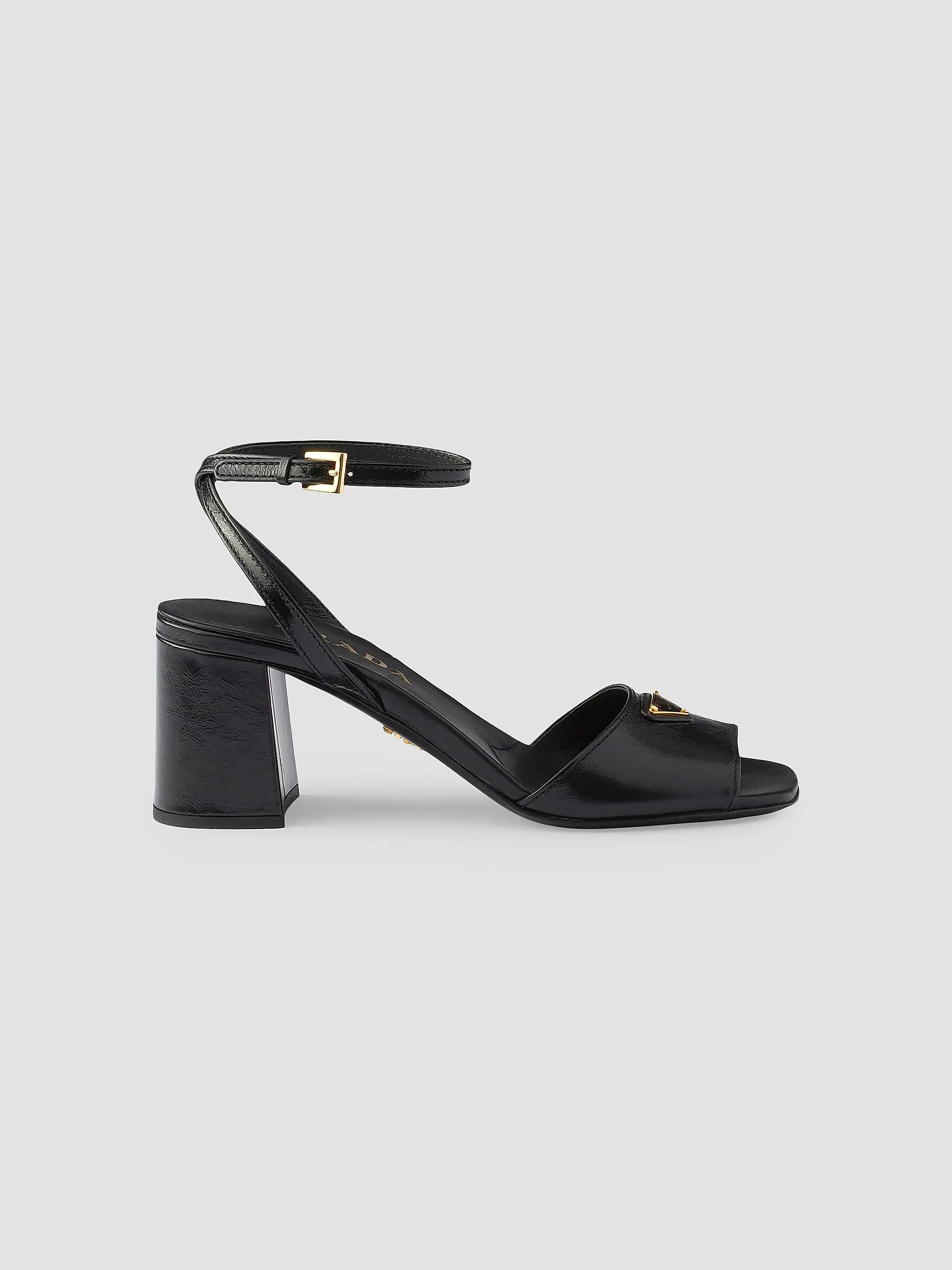 Prada Leather Sandals | Saks Fifth Avenue | Saks Fifth Avenue