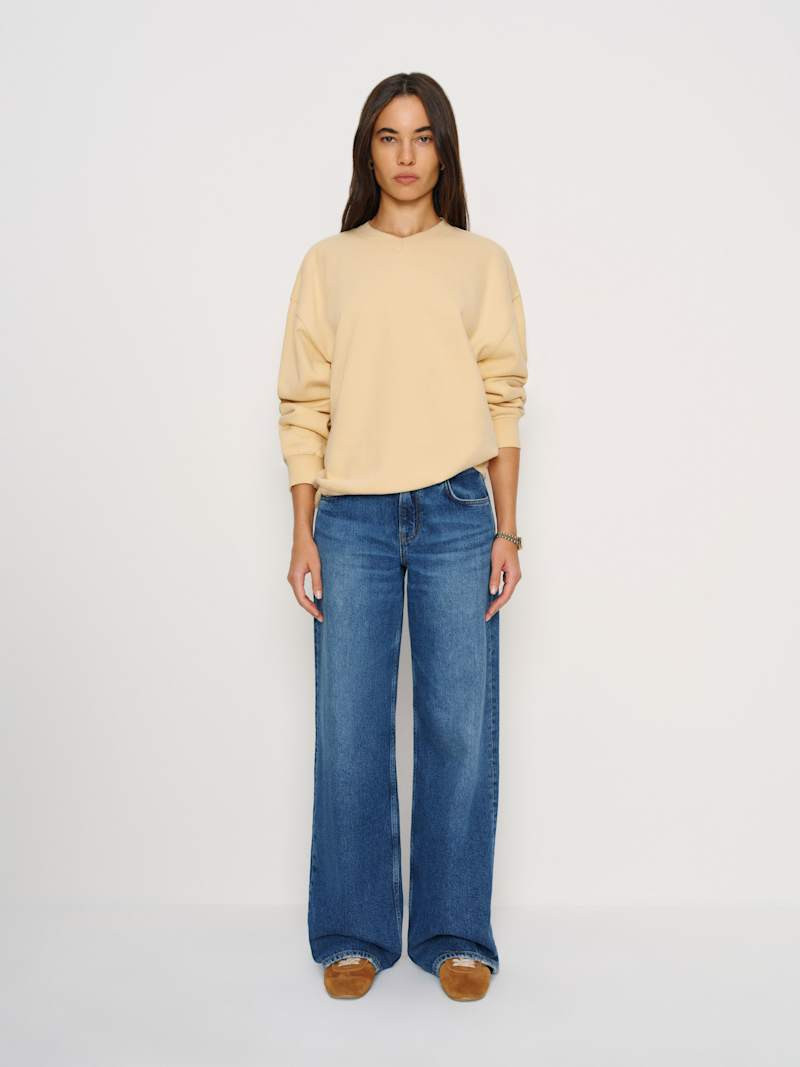 Bowie V Neck Sweatshirt | Reformation (Global)