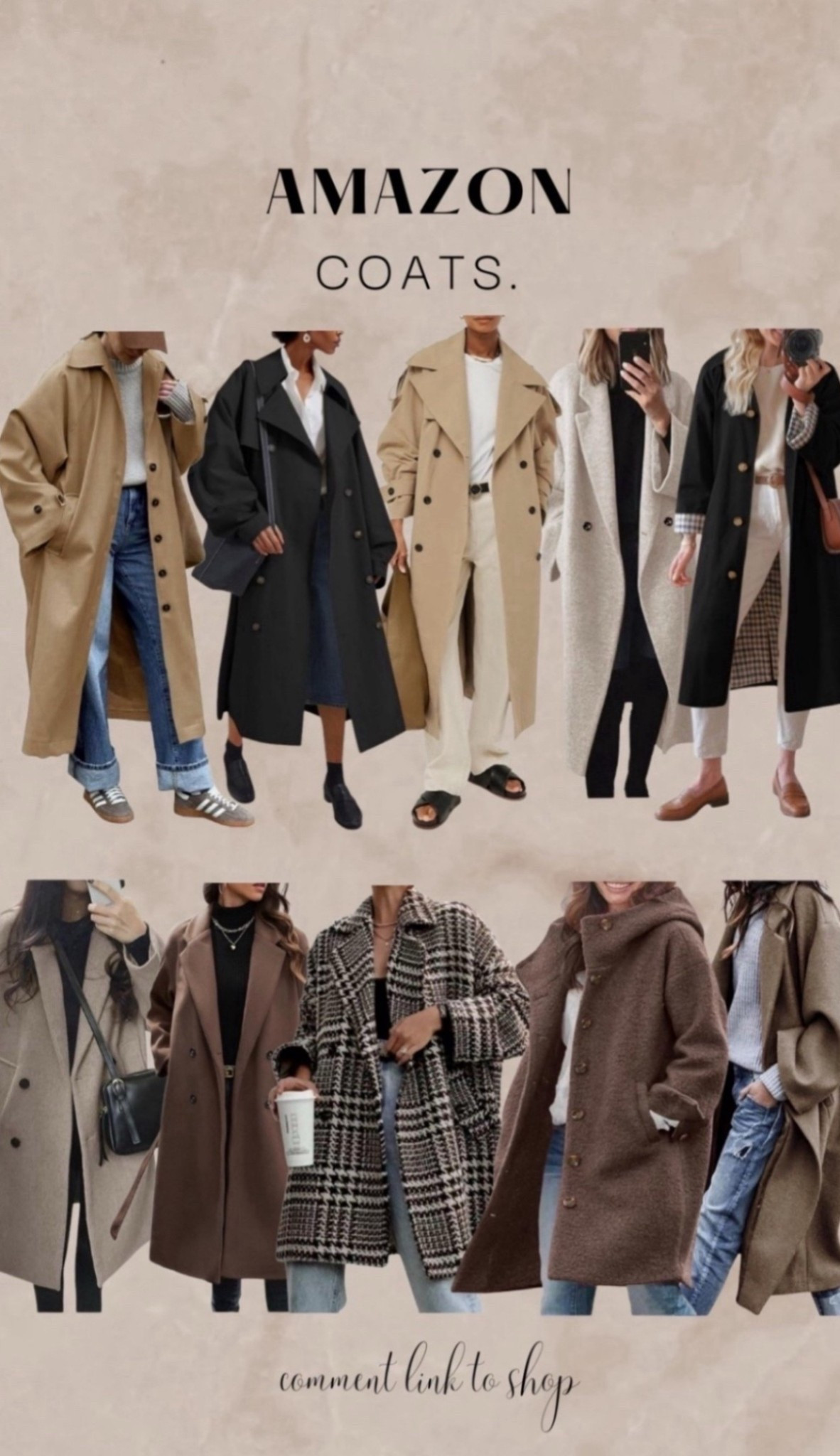 i've done the work for you and put together all the trending styles for fall / winter 2025/26

not to call personal favorites but the plaid lining in the trench coat is too beautiful 🍂🤤 

oversized, cozy, warm.. here you go.  enjoy shopping !

#outerwear #longcoat #oversizedcoat #coats #amazoncoats