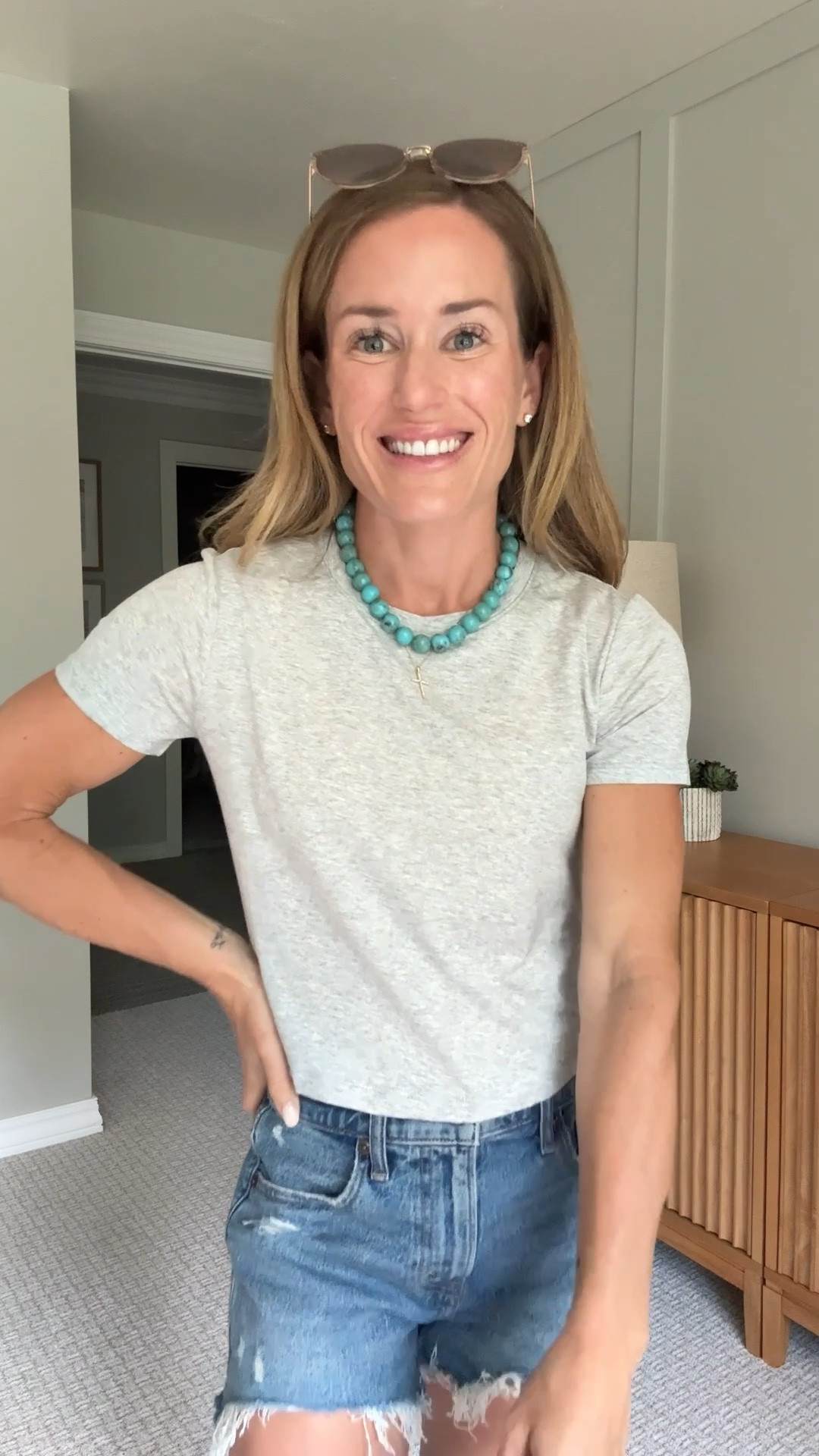 Basic Summer outfits
Vacation summer outfits 
Amazon tees 
Beaded jewelry

#LTKmomlife #LTKootd