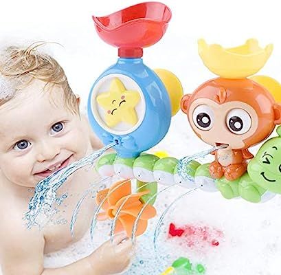 Bath Toys, Bath Wall Toy with Waterfall Station Toy, Bathtub Toys for Toddlers Kids Babies 1 2 3+... | Amazon (US)