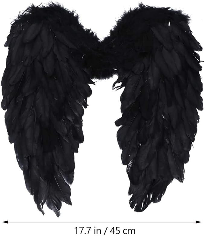 Taotenish Feather Angel Wings Party Costume Fancy Dress Fairy Feather Wing Christmas Decorations ... | Amazon (US)