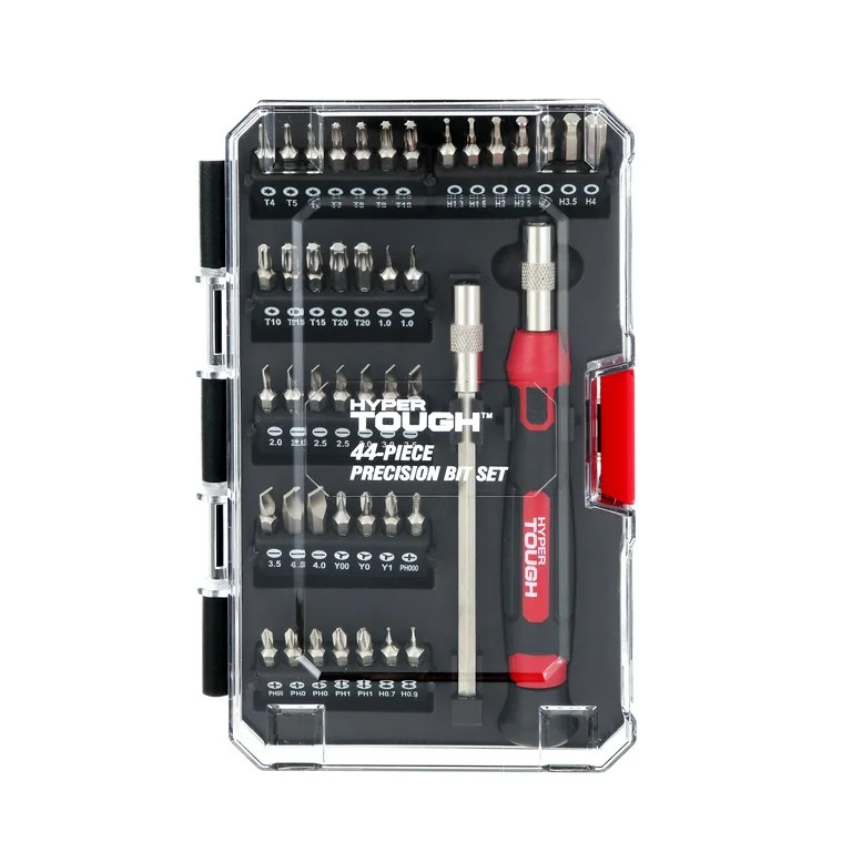 Hyper Tough 44 Piece Precision Multi-type Screwdriver Bits Set TS99913A | Walmart (US)
