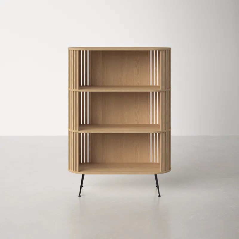 Olivia 57'' H x 41'' W Solid Wood Standard Bookcase | Wayfair North America