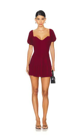 x REVOLVE Barcelona Dress in Burgundy | Revolve Clothing (Global)