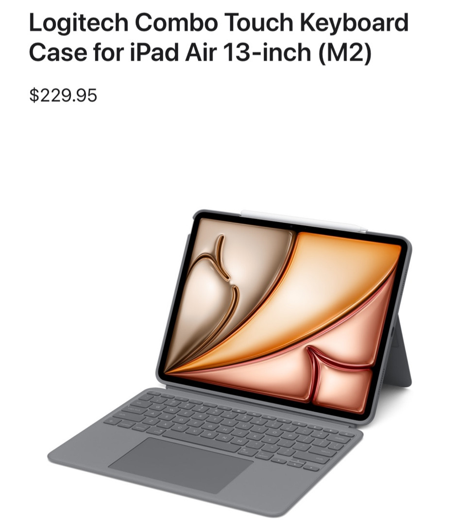 Logitech Combo Touch Keyboard Case for iPad Air 13-inch (M2)

#LTKHome #LTKHoliday #LTKGiftGuide