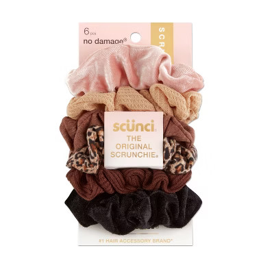 scunci Mixed Neutral Scrunchies - 6pk | Target