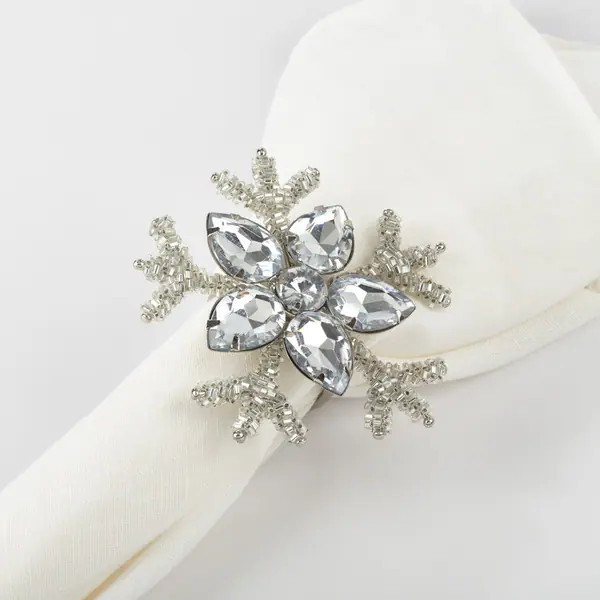 Napkin Ring Collection Snowflake Design Napkin Ring (Set of 4) | Bed Bath & Beyond
