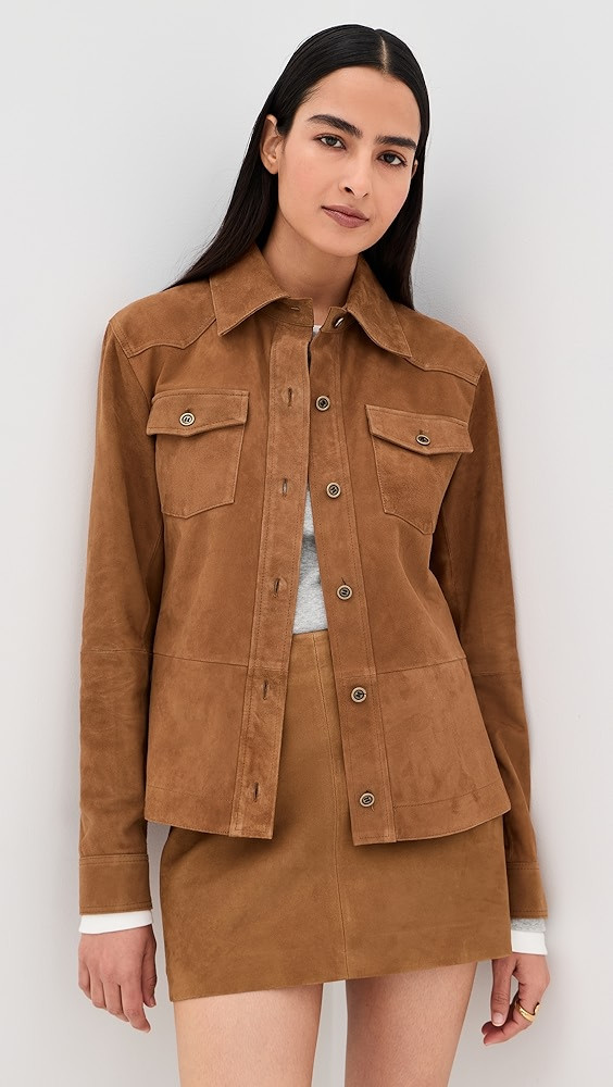 FAYE Goat Suede Jacket | Shopbop