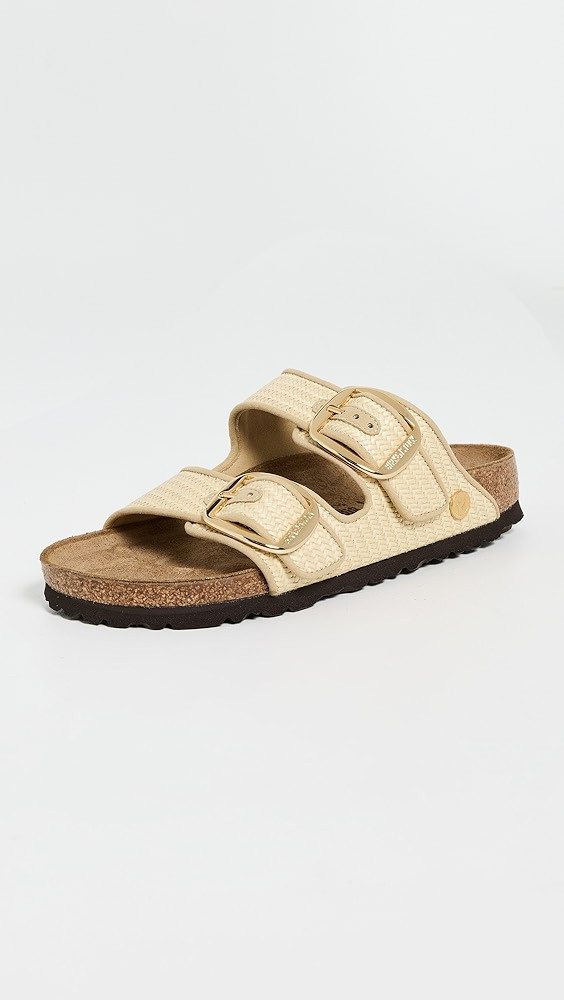 Arizona Big Buckle Raffia Sandals | Shopbop