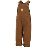 Carhartt Baby-boys Infant Washed Duck Bib Overall, Brown, 24 Mo. | Amazon (US)