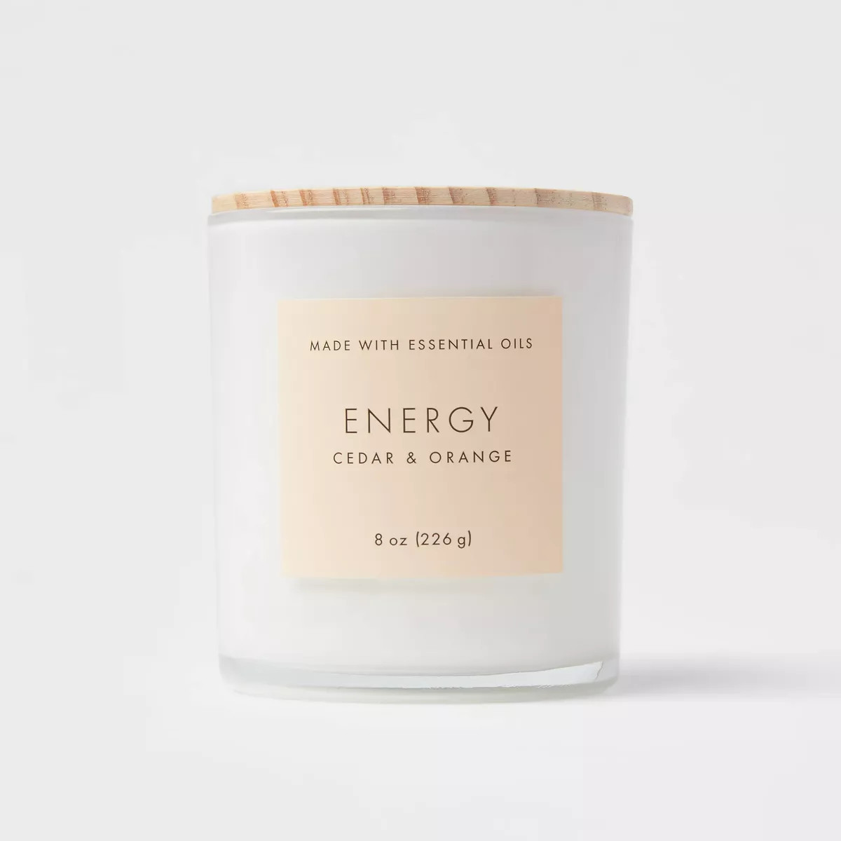 Wood Lidded Glass Wellness Energy Candle - Threshold™ | Target