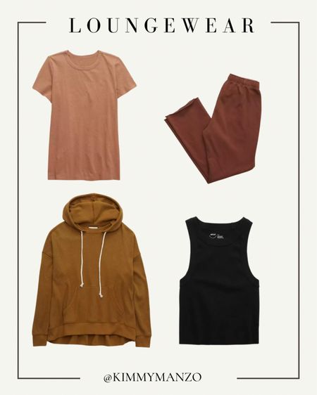 Aerie, loungewear, mocha, brown, black, neutral, affordable fashion, style for less 

#LTKSeasonal #LTKSale #LTKU