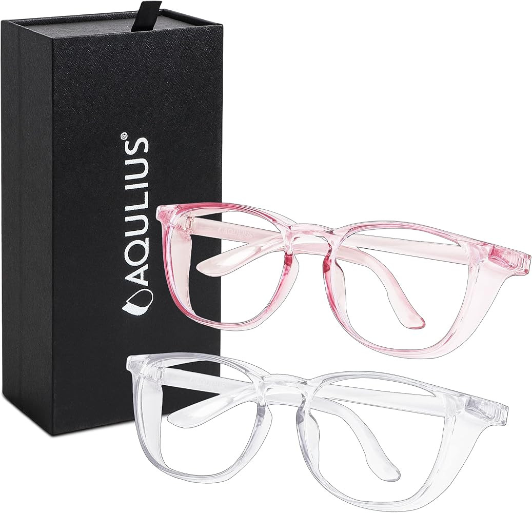 Aqulius 2 Pack Stylish Safety Glasses Goggles Anti Fog, Scratch Resistant Safety Glasses for Wome... | Amazon (US)