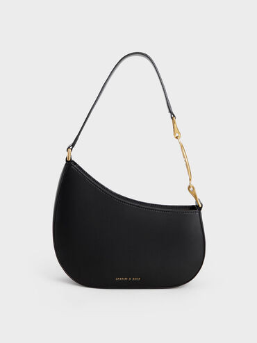 Black Asymmetrical Shoulder Bag | CHARLES & KEITH UK | Charles & Keith UK