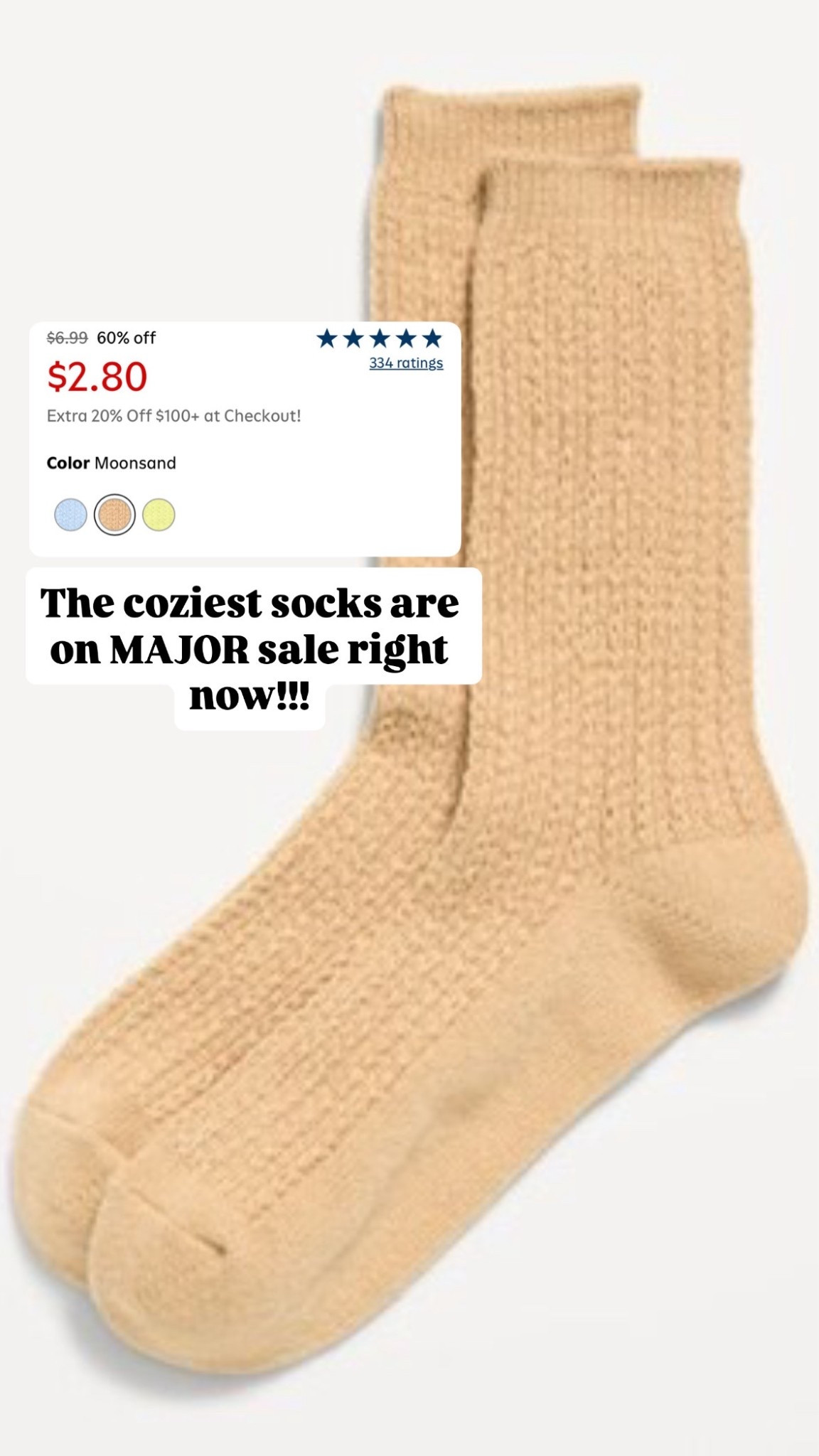 Coziest socks on major sale!! Stock up price! 

#LTKSaleAlert #LTKGiftGuide #LTKFindsUnder50