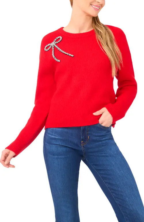 Embellished Bow Sweater | Nordstrom