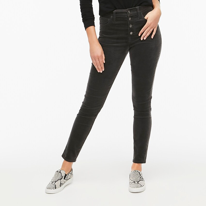 9" high-rise skinny corduroy pant with button fly | J.Crew Factory