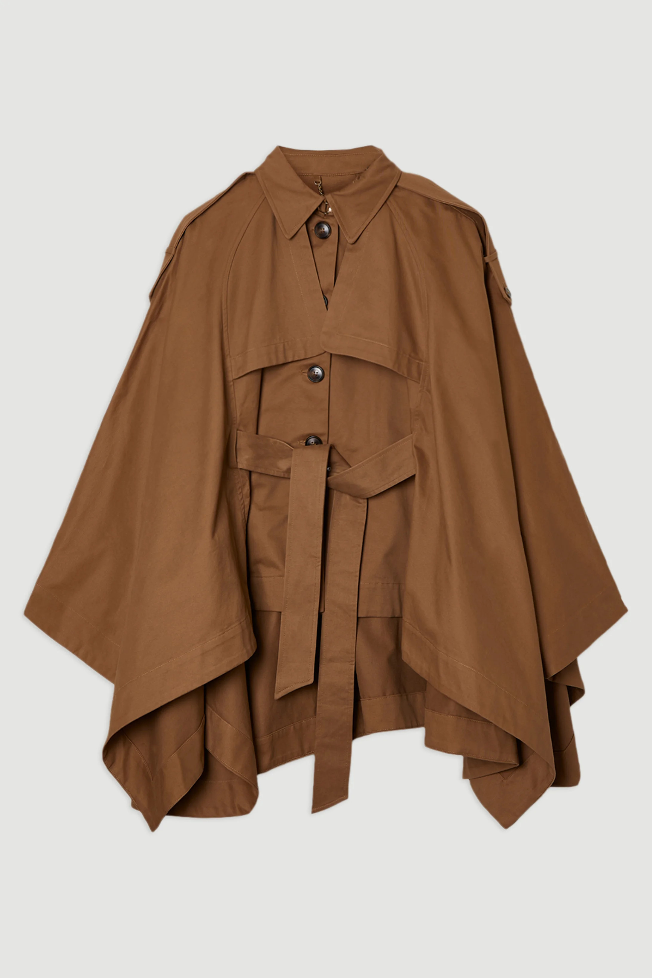 Cape Detail Trench Coat | Karen Millen UK + IE + DE + NL