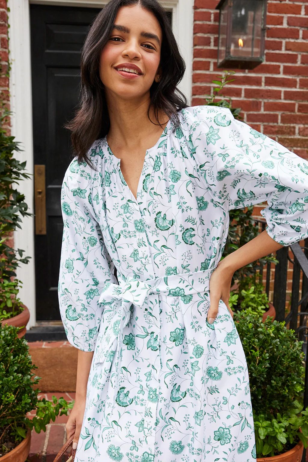 Brunch Dress in Meadow Vines | Lake Pajamas