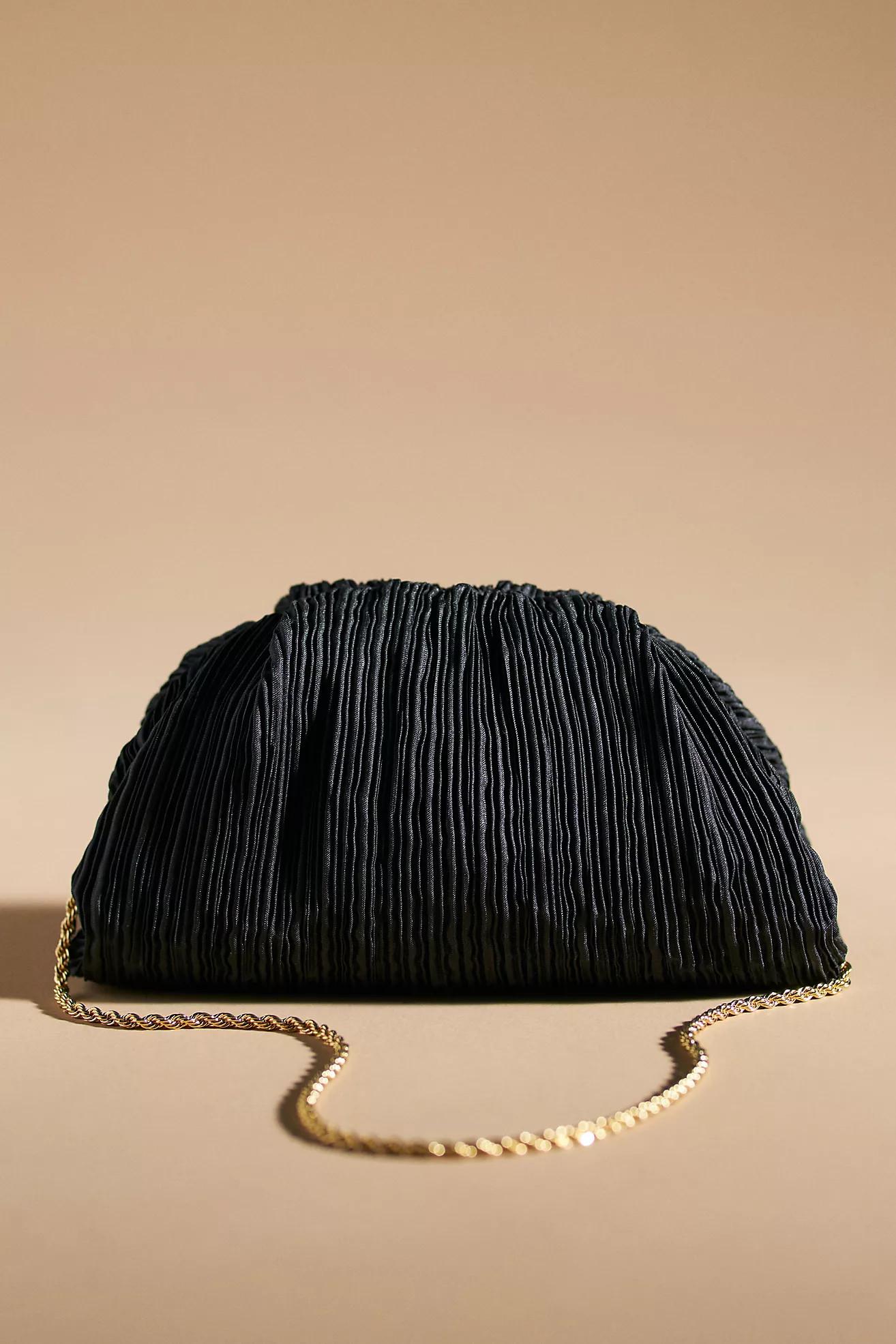 Loeffler Randall Bailey Black Pleated Dome Clutch | Anthropologie (US)