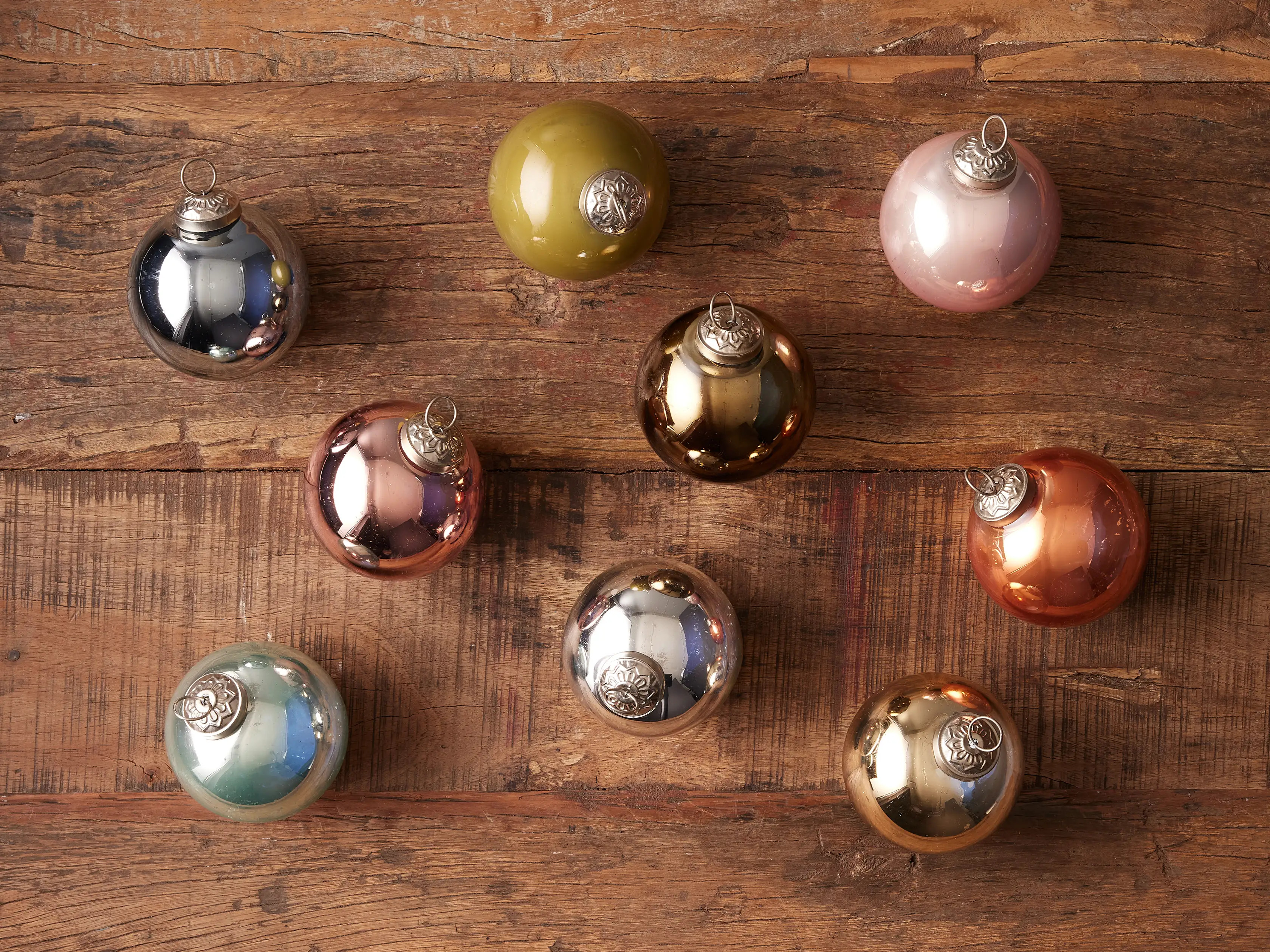 Multicolor Ornaments (Set of 9) | Arhaus