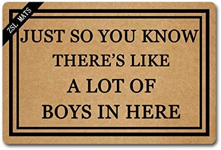 ZSL Welcome Mat Funny Doormats Anti Slip Mat for Entrance Way JUST SO You Know There's Like A LOT... | Amazon (US)