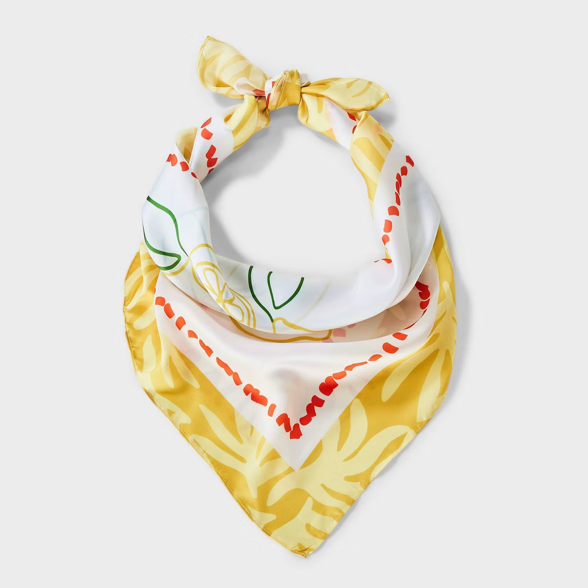Women's Lemon Pattern Scarf - A New Day™ Yellow | Target