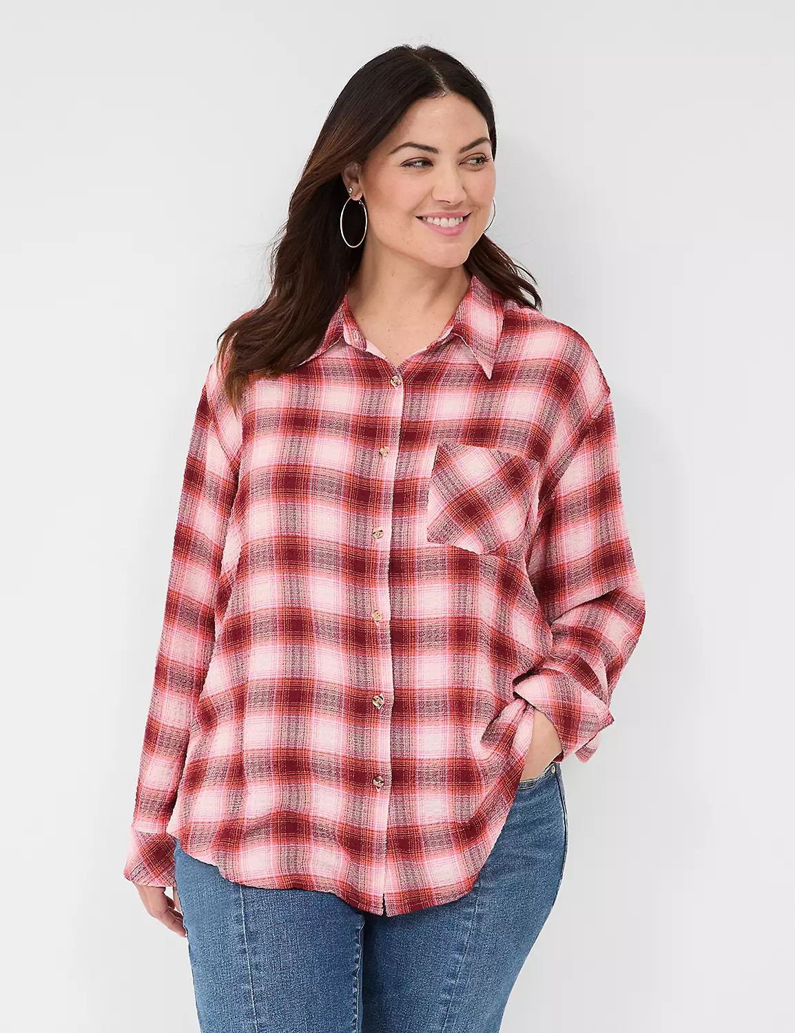 Burgundy Plaid






$69.95


$48.96
Now 30% Off | Discount Already Applied | Lane Bryant (US)