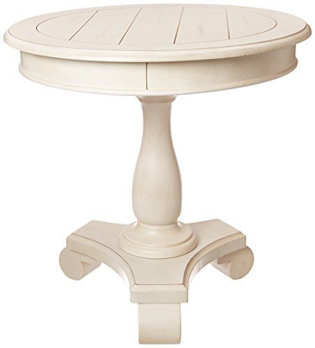 Ashley Furniture Signature Design Cottage Accents Round Accent Table, Chipped White | Amazon (US)