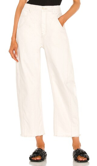 Extreme Barrel Jean in Ecru | Revolve Clothing (Global)