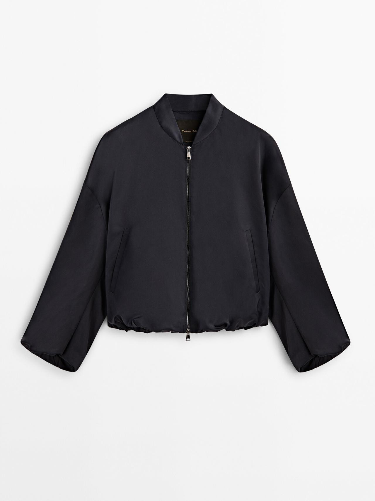 Bomber jacket with voluminous sleeves | Massimo Dutti DE