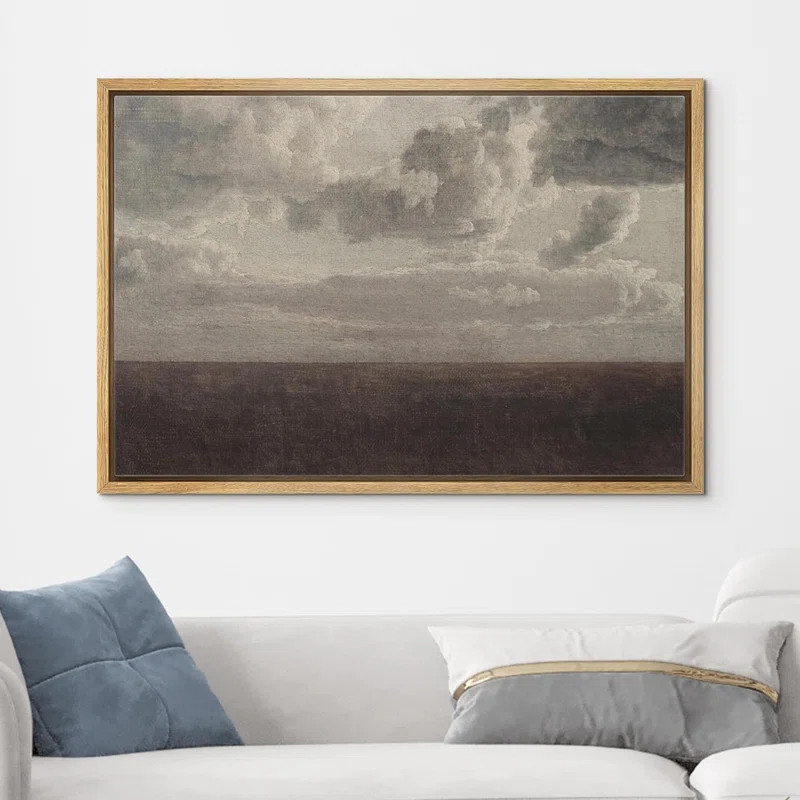 Pastel Storm Cloud Landscape Nature Fine Art Large Wall Art Pictures Bedroom Office On Canvas Pri... | Wayfair North America