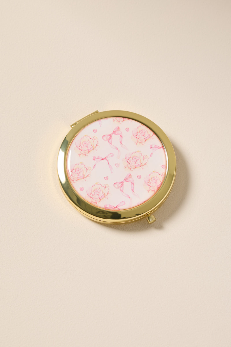 Rose Bow Compact Mirror | Francesca's