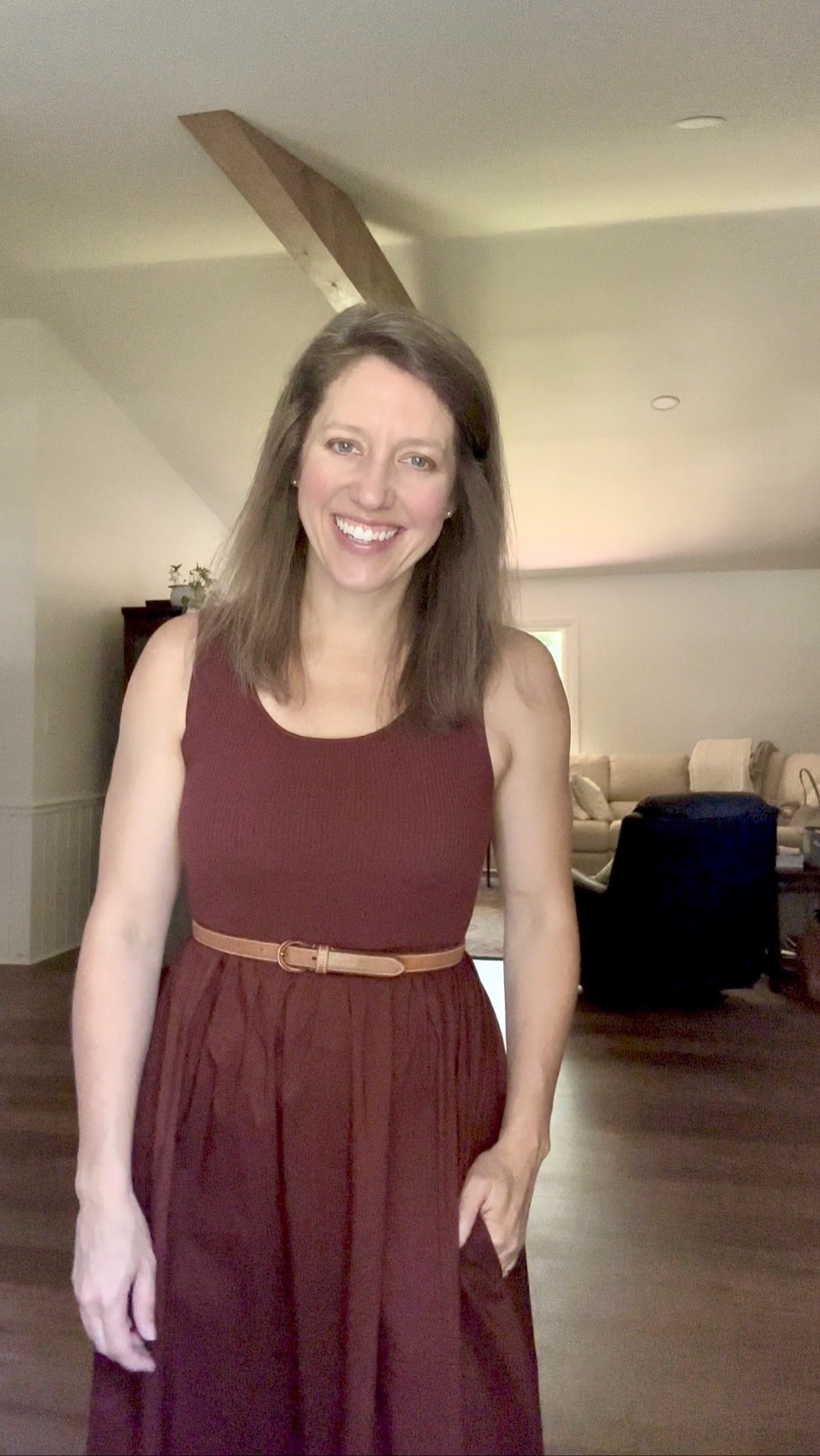 Easy breezy comfortable dress under $25 

Comes in black as well 

Size down

#LTKOver40 #LTKPetite #LTKWorkwear