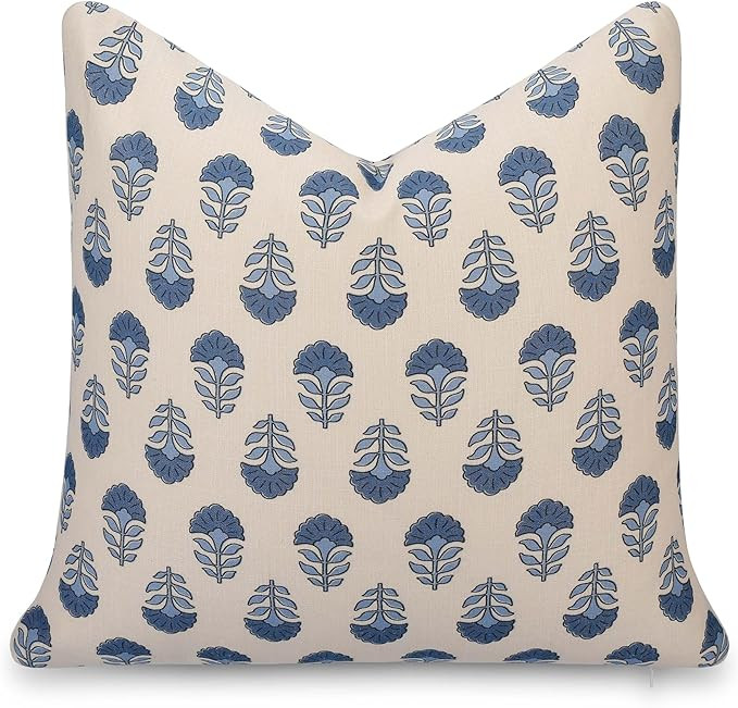 Crumbs Home California Casual Coastal Indoor Outdoor Throw Pillow Cover, 20"x20" Water Repellent ... | Amazon (US)