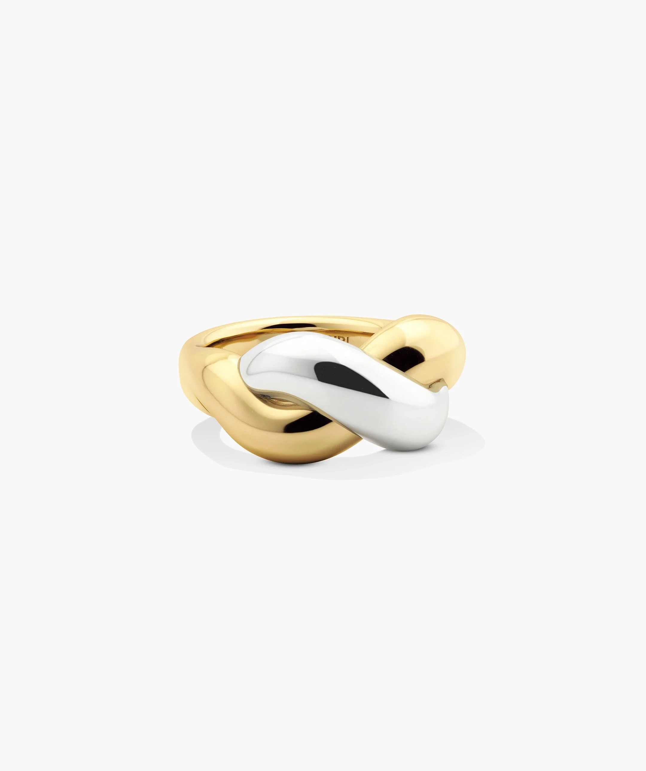 Brioche Mixed Metal Ring | Mejuri Fine Crew