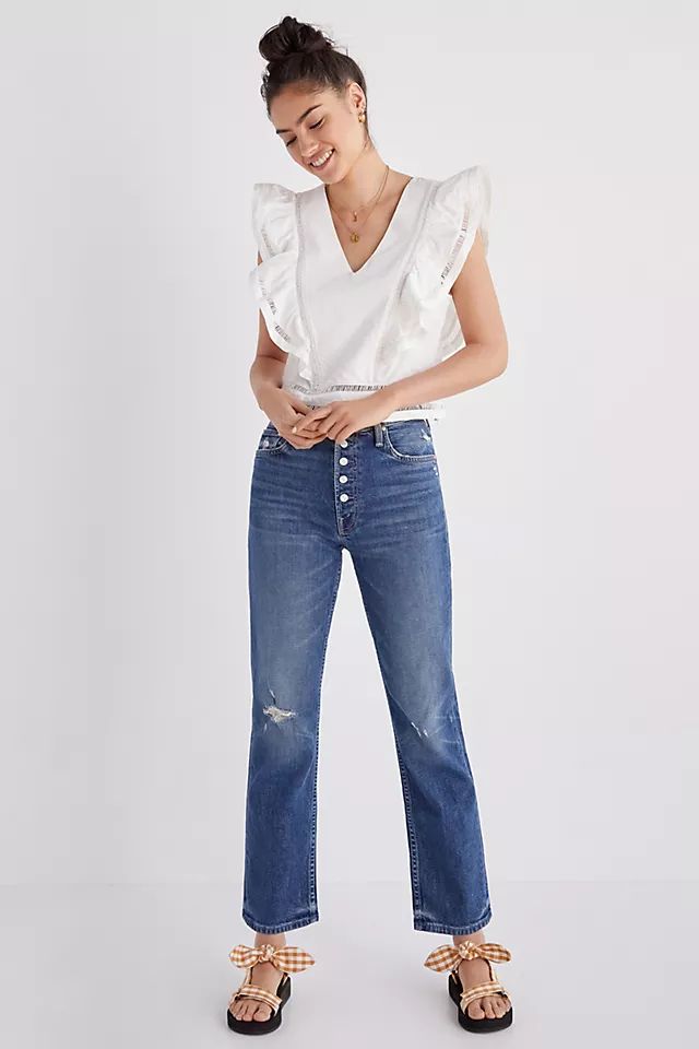 MOTHER The Pixie Tomcat Straight Jeans | Anthropologie (US)